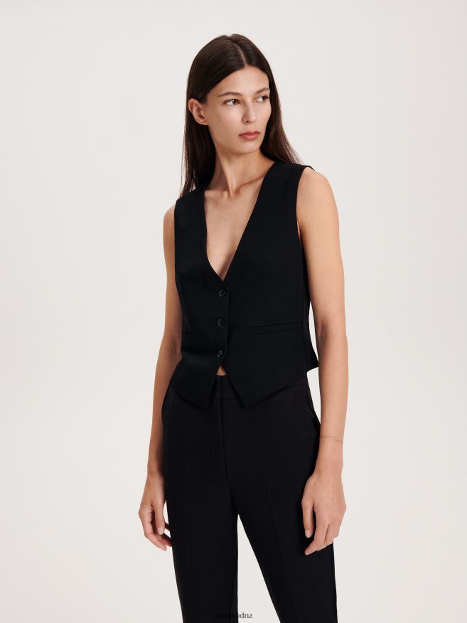 Reserved Women Suit Vest P6H08T255 Apparel Black