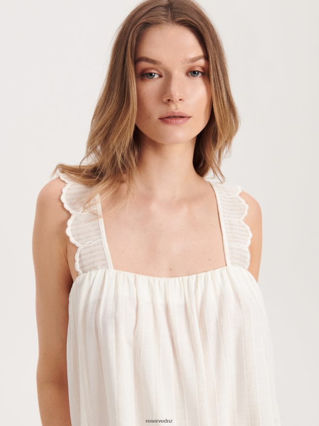 Reserved Women Viscose Blouse P6H08T155 Apparel Cream