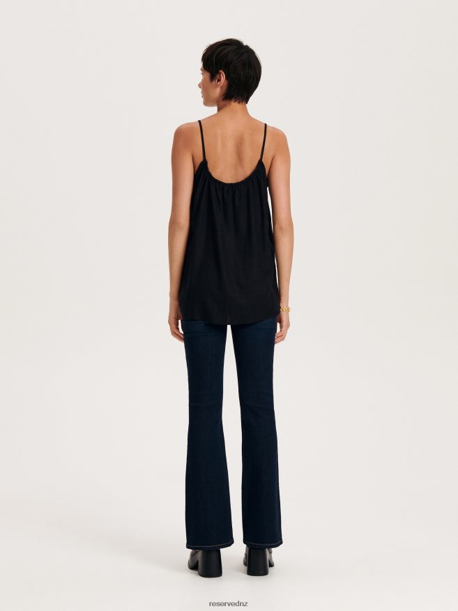 Reserved Women Viscose Blouse P6H08T49 Apparel Black