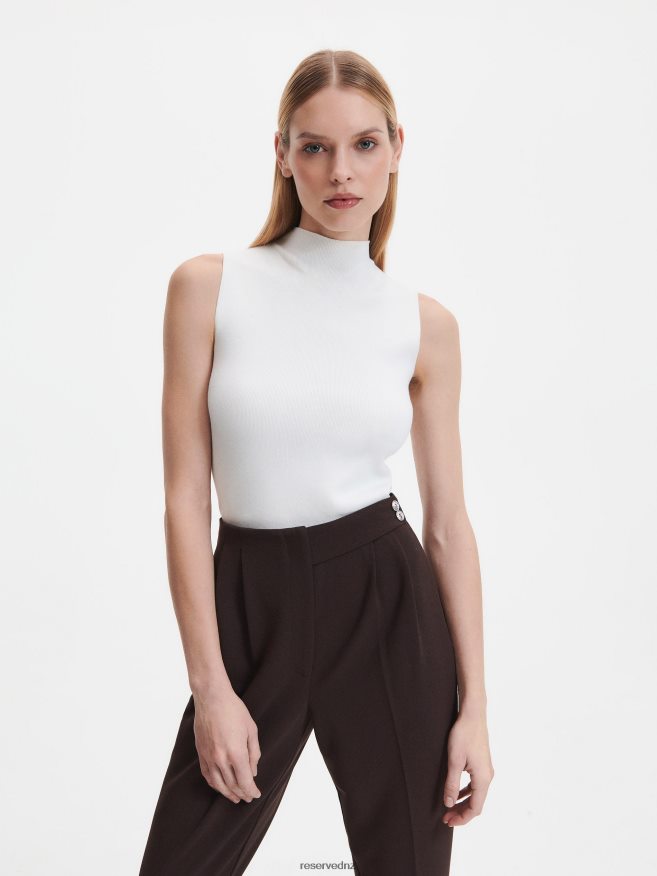 Reserved Women Viscose Rich Blouse P6H08T283 Apparel Cream